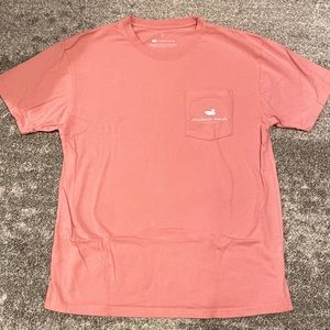 Southern Marsh Pocket T-Shirt Salmon/Pale Pink Size Large